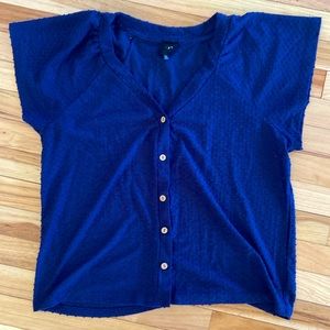 W5 Button Down Top size large